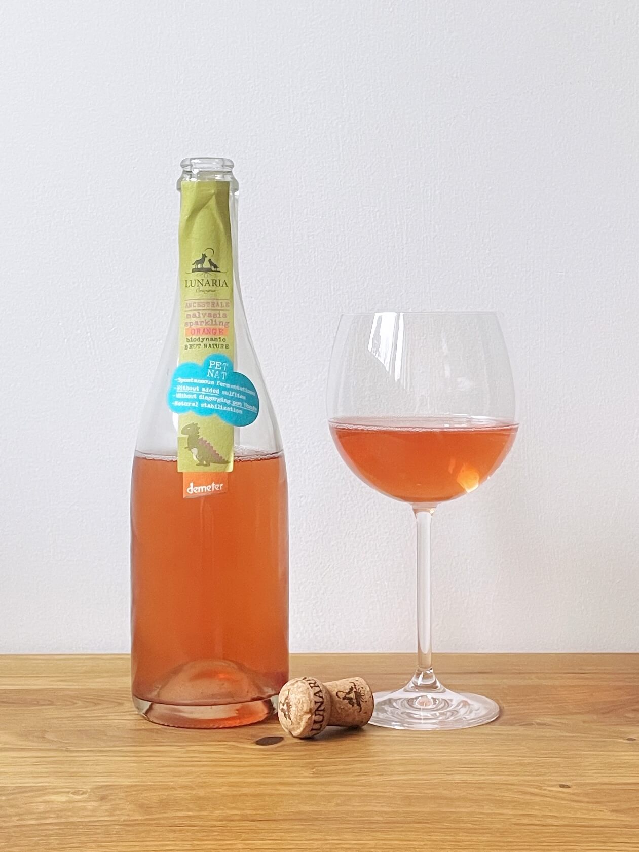 PET-NAT Ancestrale Malvasia Brut Nature orange Lunaria BIO Demeter PET-NAT Ancestrale Malvasia Brut Nature orange Lunaria BIO Demeter
