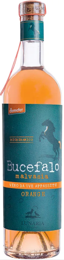 Bucefalo Malvasia Vino da Uve Appassite orange Lunaria BIO Demeter Bucefalo Malvasia Vino da Uve Appassite orange Lunaria BIO Demeter